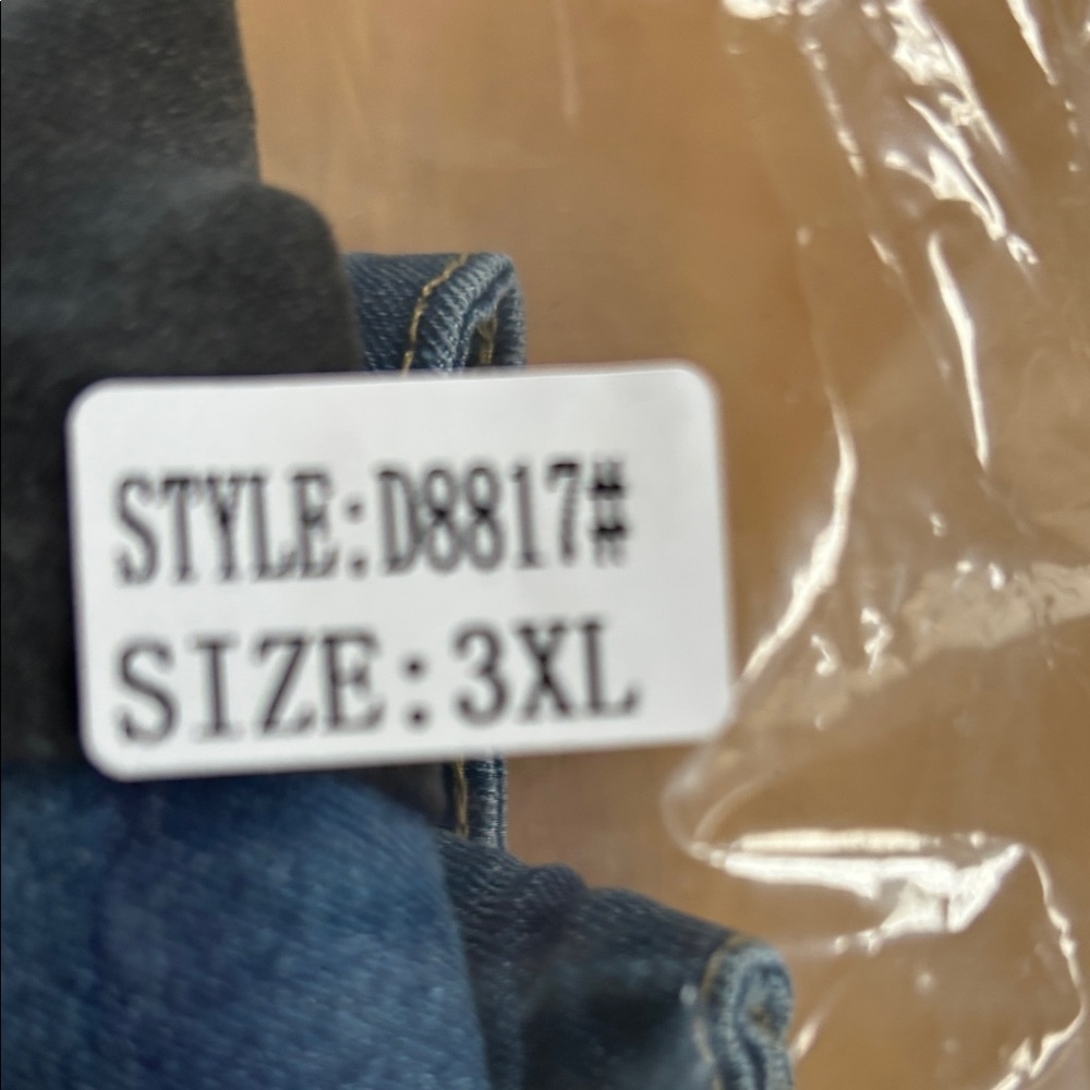 Huang's Women's High-Rise Wide Leg Jeans with Side Stripe - Picture 2 of 4